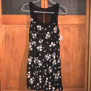 NWT Black Floral Dress